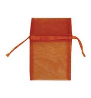 ORANGE ORGANZA DRAWSTRING BAGS 27234-BX